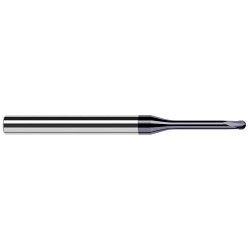 Harvey Tool HAR37909-C6 End Mill, 9/64 in Cutter Dia, 0.112 in Length of Cut, 2 Flutes, 1/4 in Shank Dia, 2-1/2 in Overall Length, C6